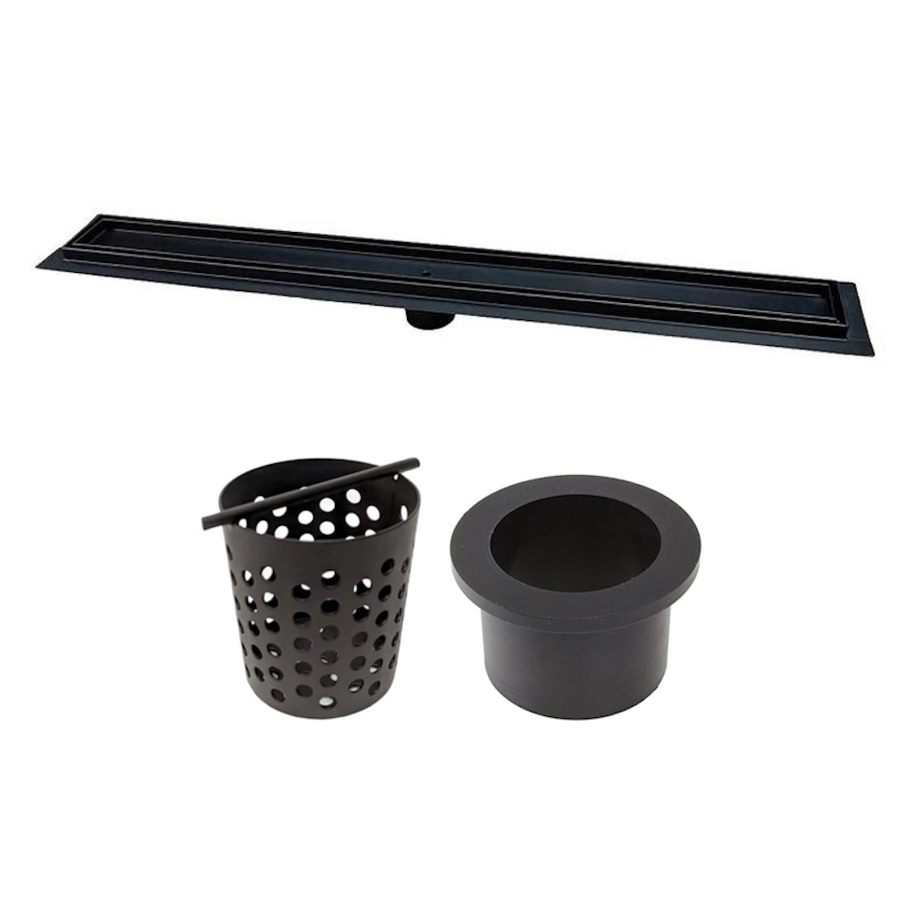 Serene Tile Insert Matte Black Linear Drains Shower Drains Shop