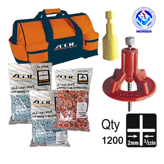 Best Tile Leveling System for Shower – ATR PRO 1200-Piece Grid  Layout Kit