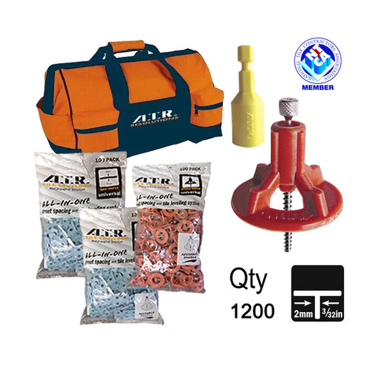 Best Tile Leveling System for Shower – 1200-Piece Offset Brick Layout Kit for Large Projects