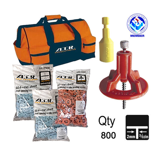 Tile Leveling System 800-Piece Offset Brick Kit, Covers 570 Sq. Ft. for Shower & Bathroom Tile