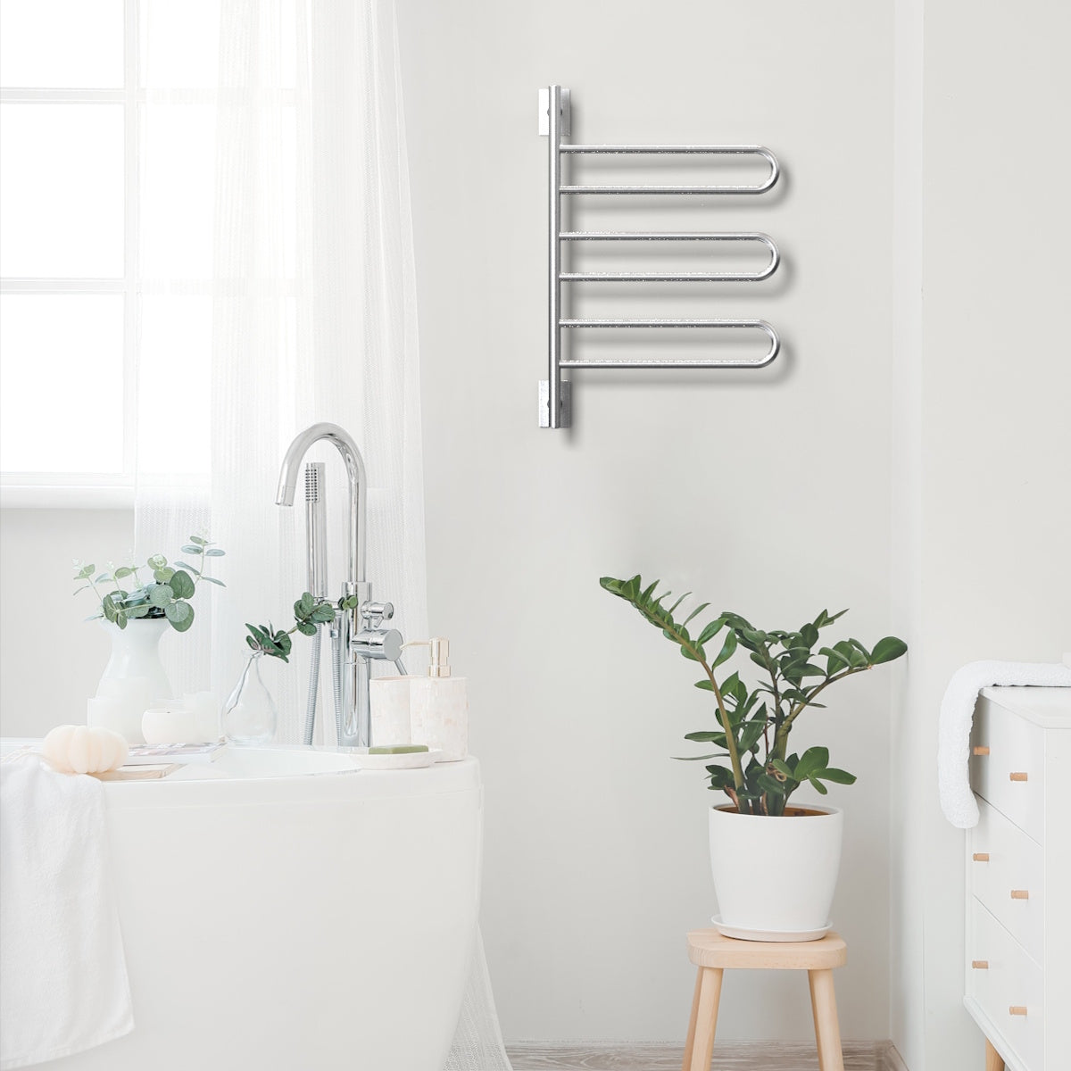 Swivel Towel Warmer, Amba SL3 Heated Towel Rack
