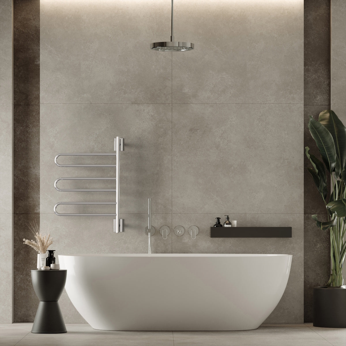 Swivel Towel Warmer, Amba SL3 Heated Towel Rack with Rotating Bars, Plug-In or Hardwired
