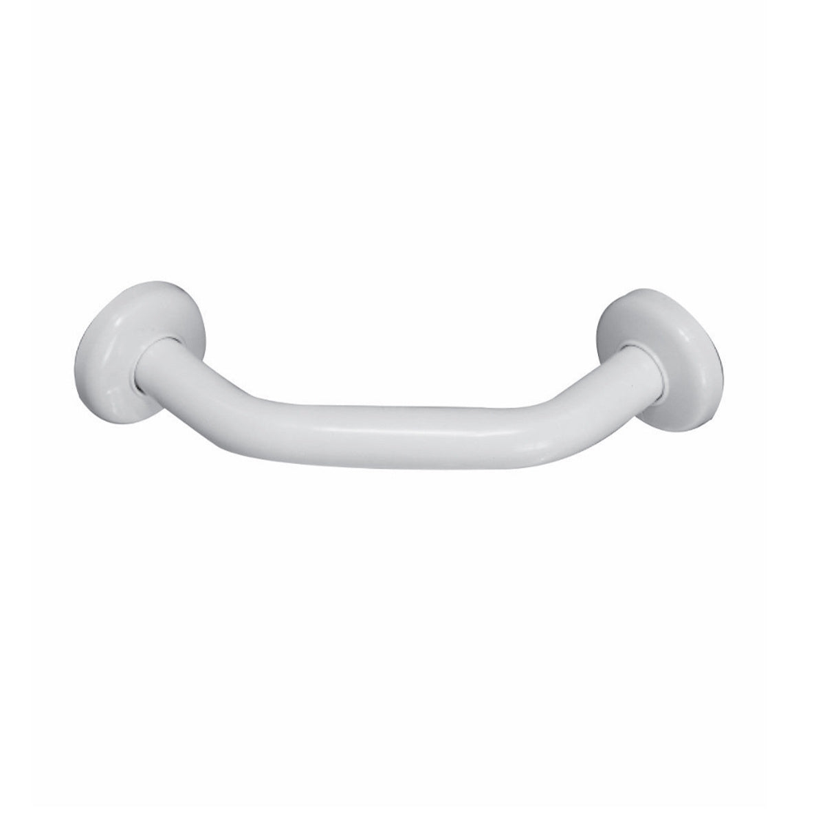 Corner Support Shower Grab Bar or Foot Rest, 9" Vinyl Coated, Anti-Microbial, White