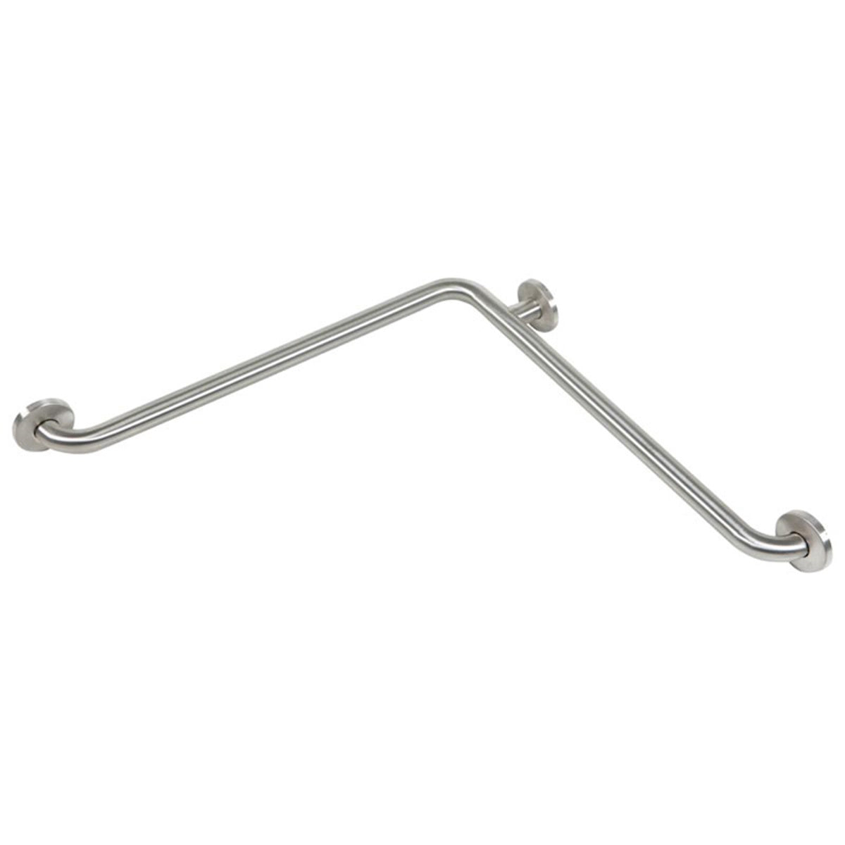 Corner Grab Bar, Two-Wall Grab Bar, Satin Finish – 24" x 24" or 24" x 36"