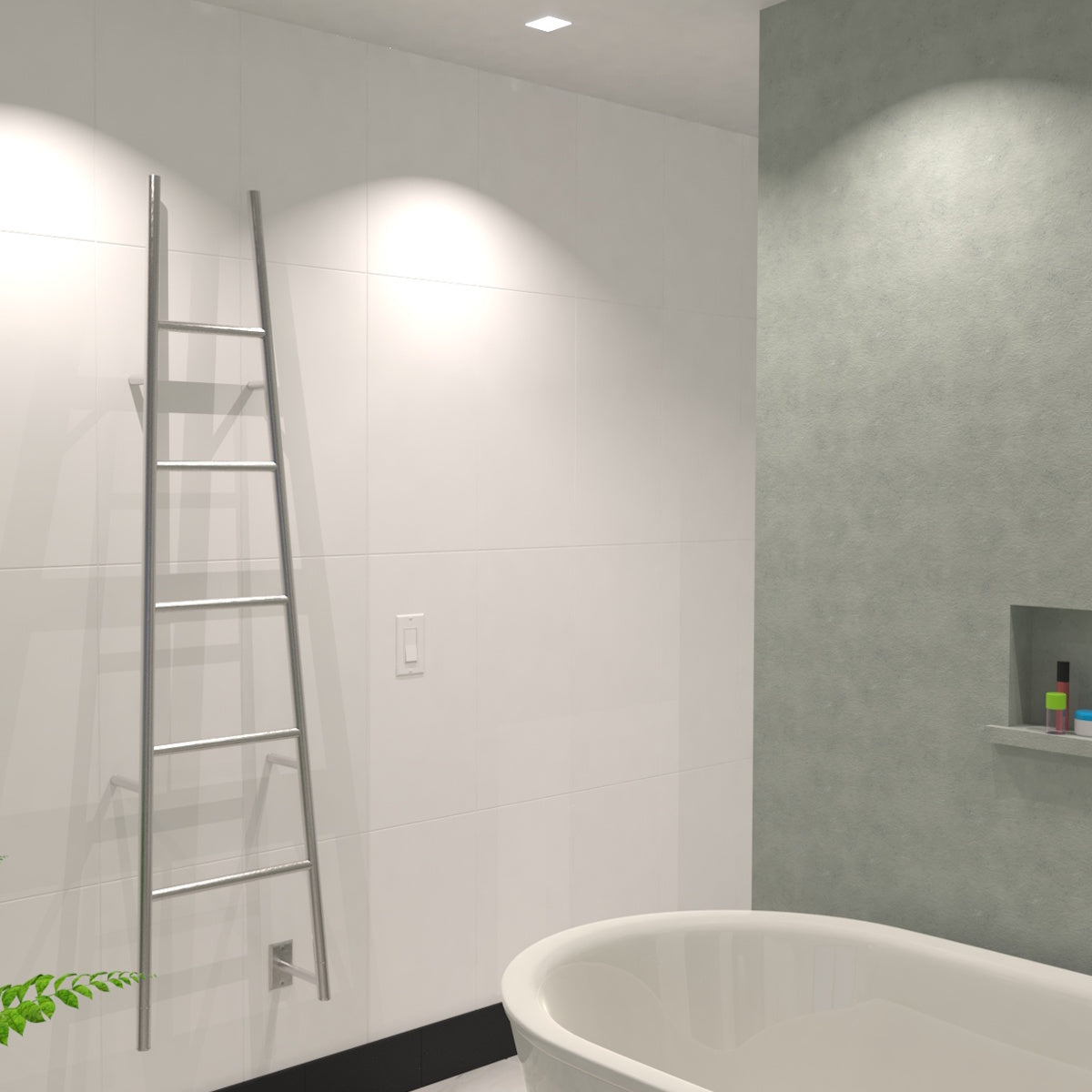Large Towel Rack, Amba Jeeves A Ladder Towel Warmer, Hardwired, 5 Bars