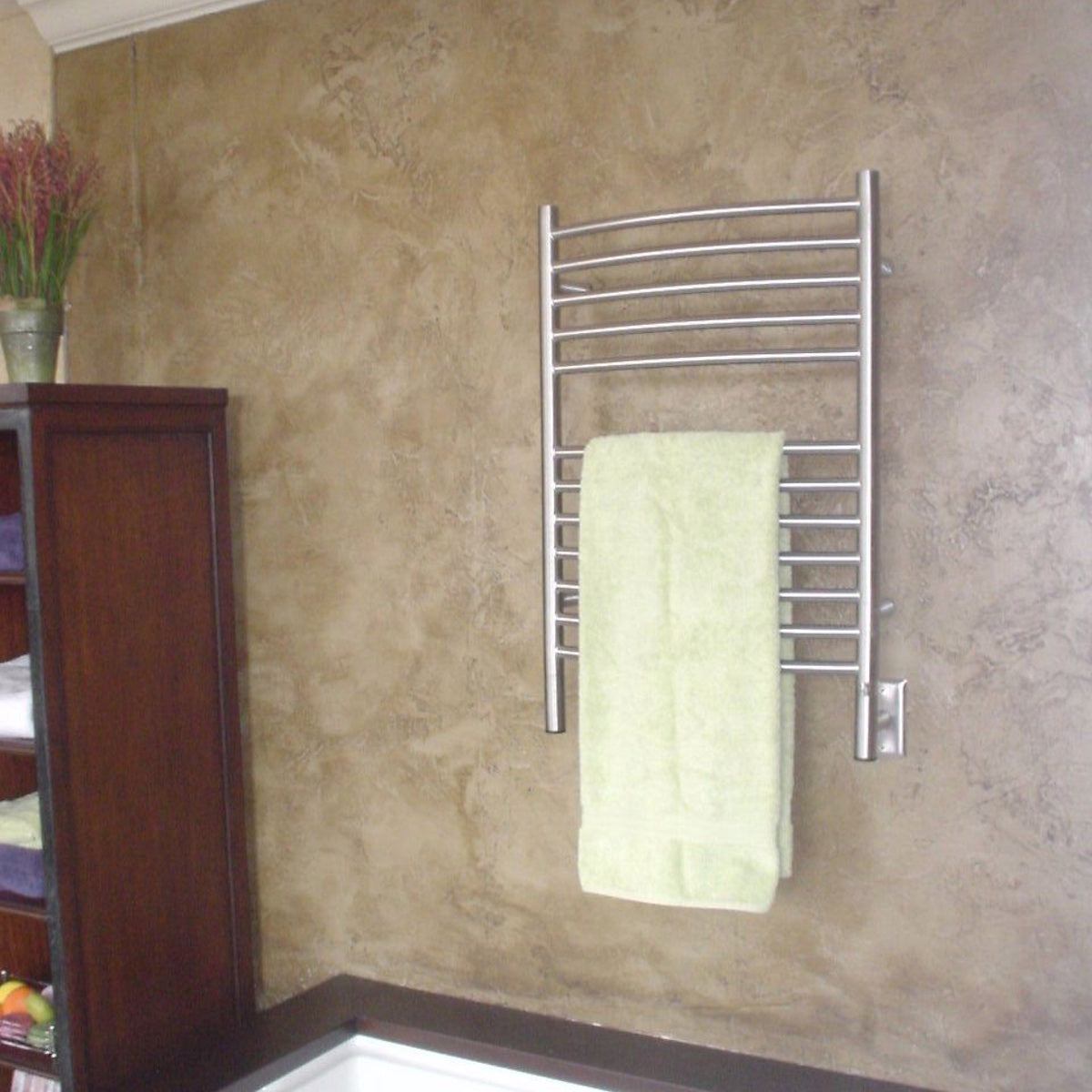 Amba Jeeves E Curved Towel Warmer, Hardwired, 12 Bars, W 21" H 31"