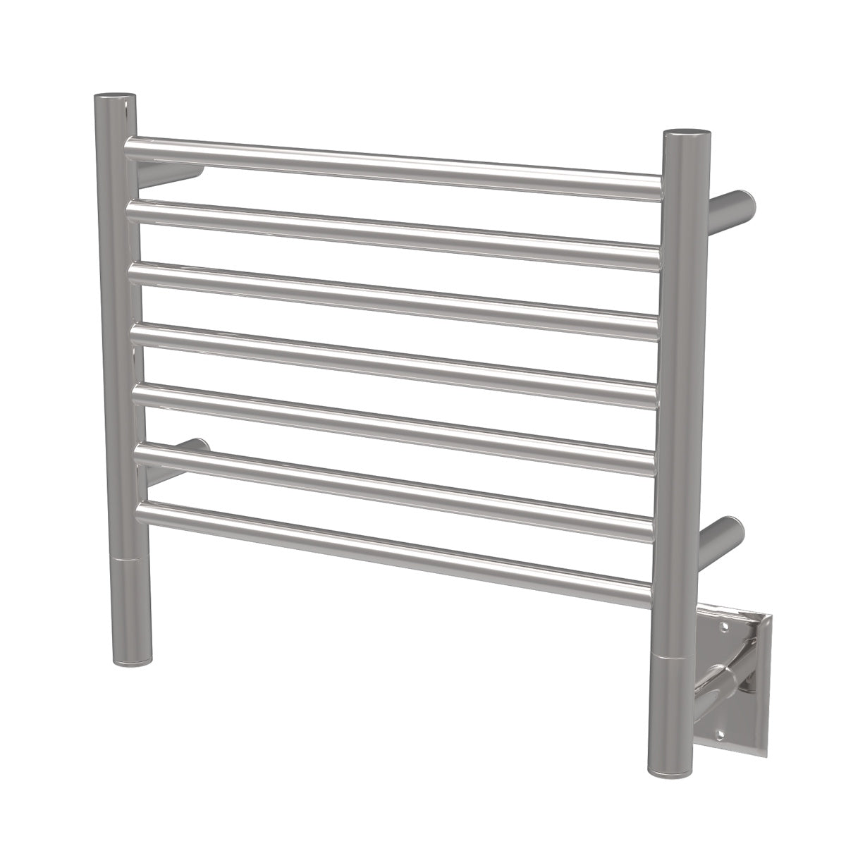 Amba Jeeves H Straight Wall Mounted Towel Warmer Rack, 7 Bars, Hardwired, 21" W x 18" H