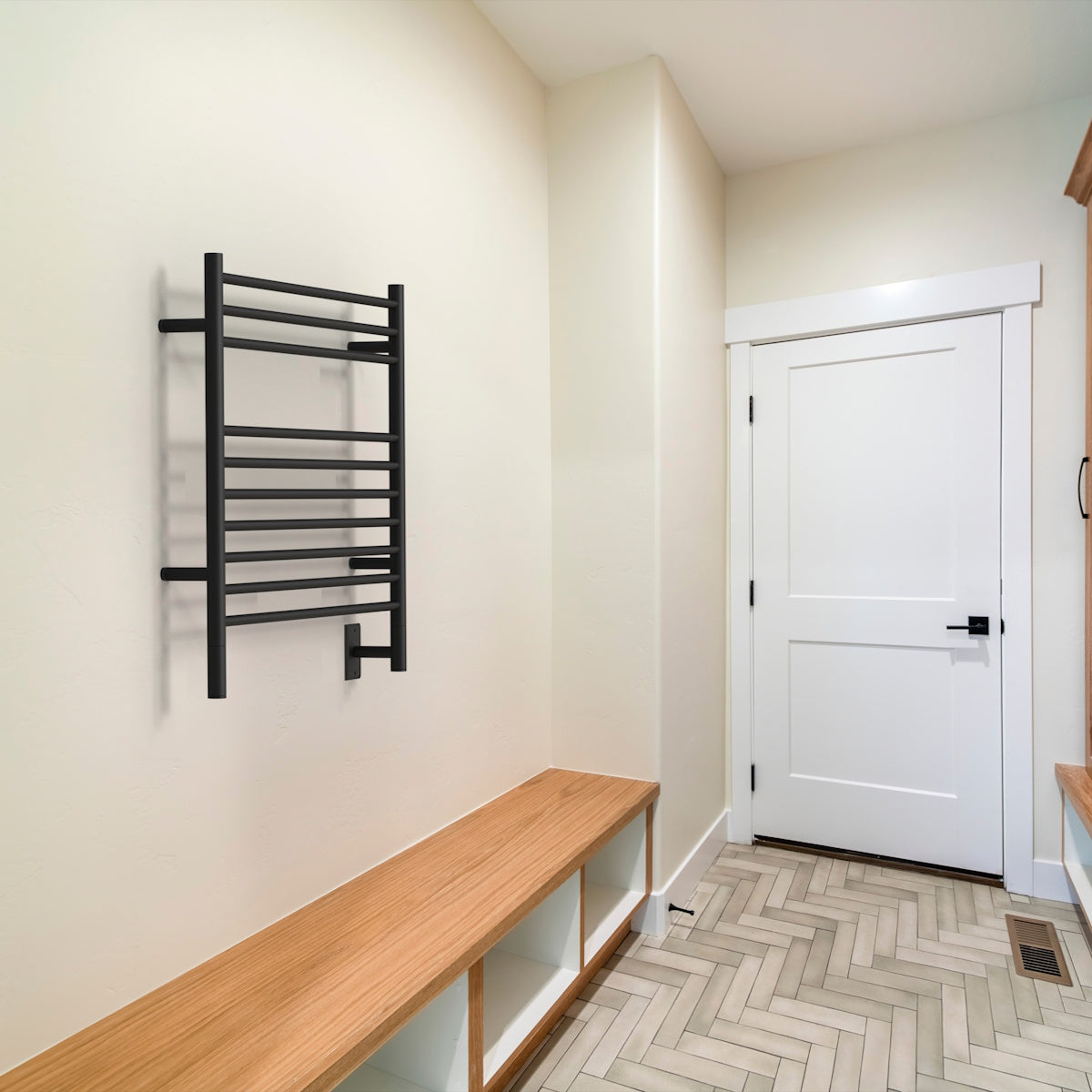 Amba Jeeves K Straight Towel Warmer Rack, Hardwired, 10 Bars, W 30" H 27"