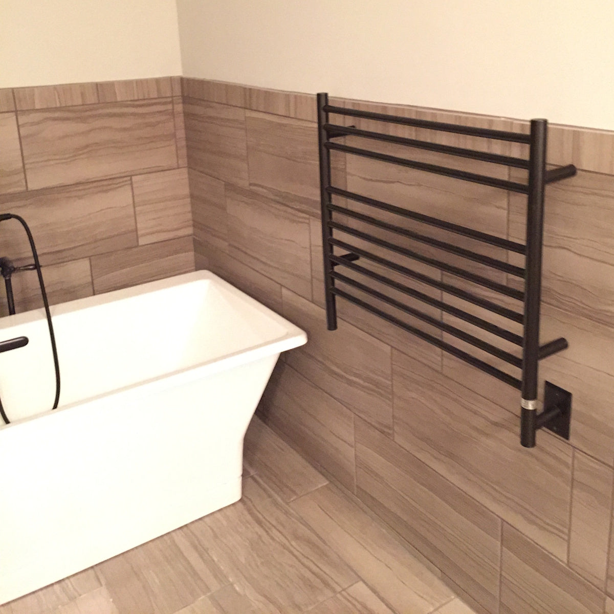 Amba Jeeves K Straight Towel Warmer Rack, Hardwired, 10 Bars, W 30" H 27"