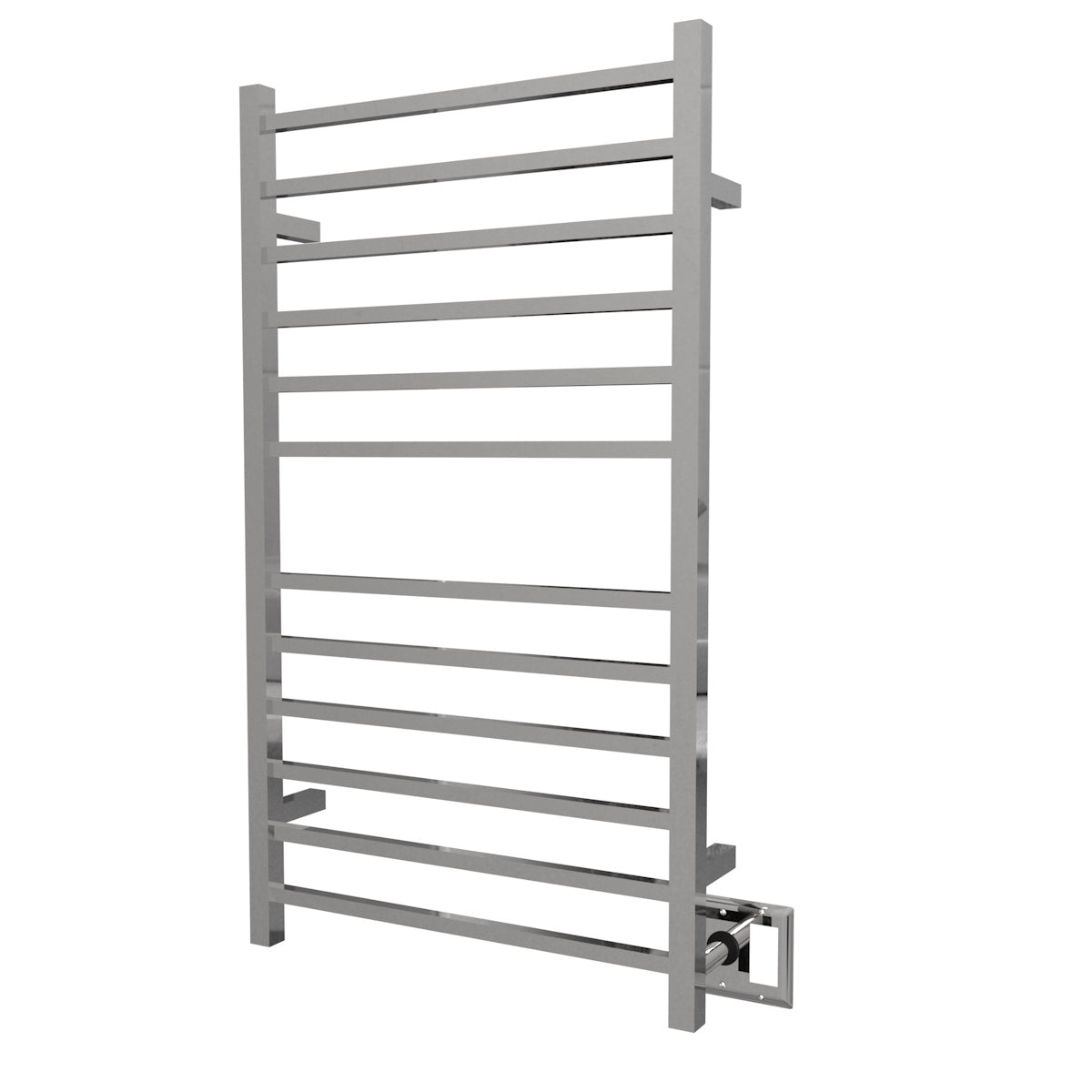 Amba Radiant Wall Mounted Towel Warmer, 12 Square Bars Towel Warmer