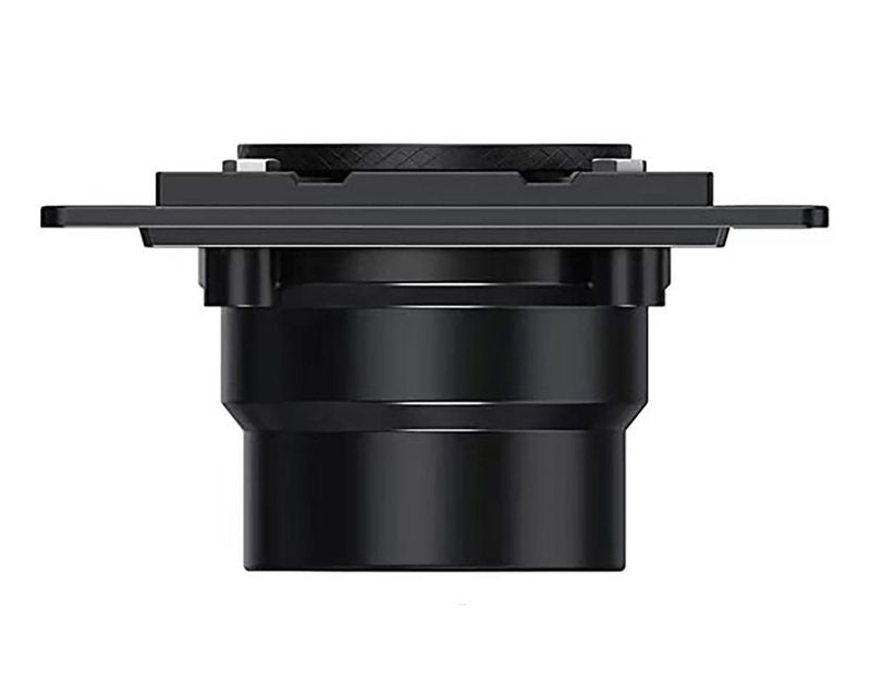 4 Inch Brushed Square Shower Drain Kit with Hair Trap and Base Flange – Ocean Wave Design