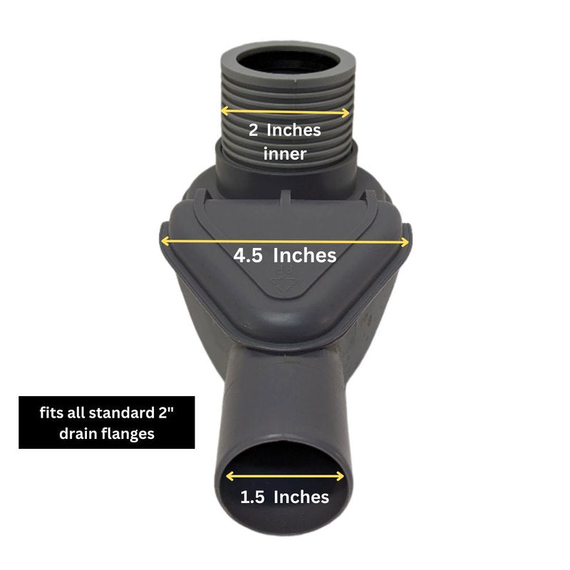 SereneDrains Height Extension Fitting for Drain Horizontal Side Outlet Converter