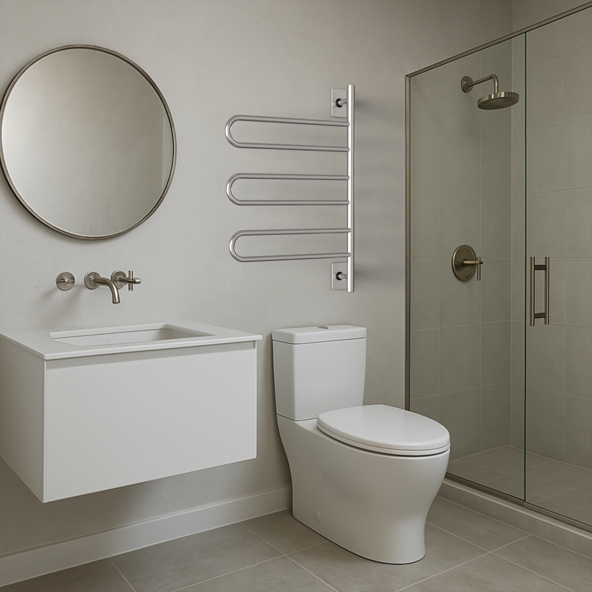 Swivel Towel Warmer, Amba SL3 Heated Towel Rack
