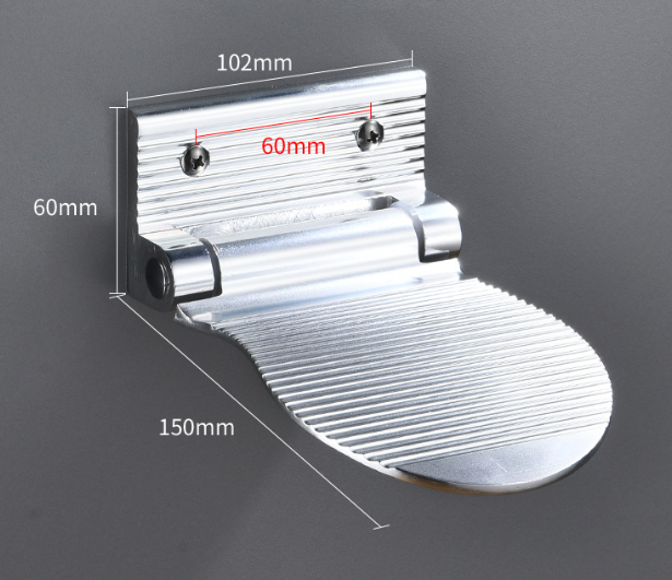 Shower Footrest for Shaving, Wall Mounted Anti-Slip Foot Rest