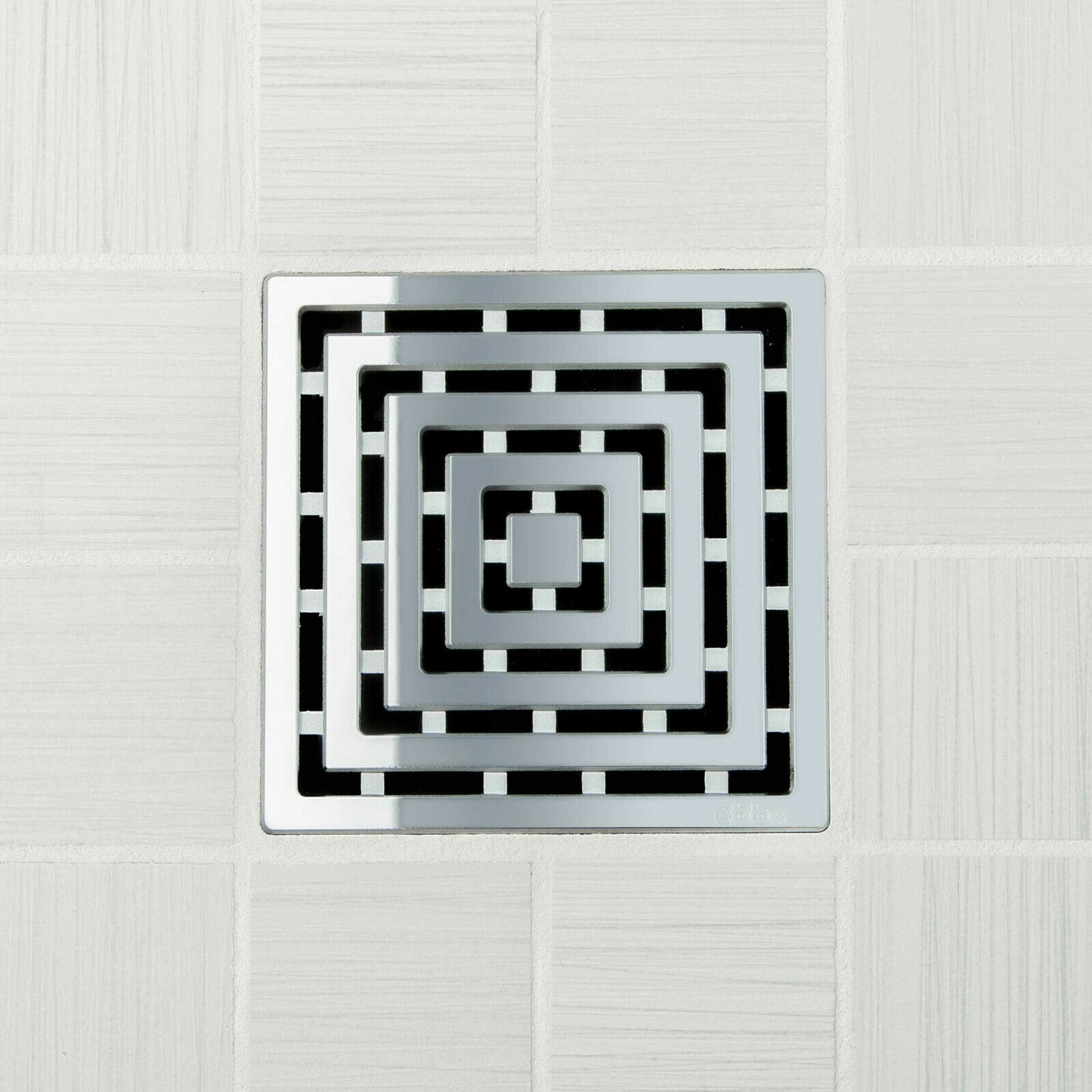 Ebbe E4815 Frames Polished Chrome Square Shower Drain And Rough-in Adapter Kit