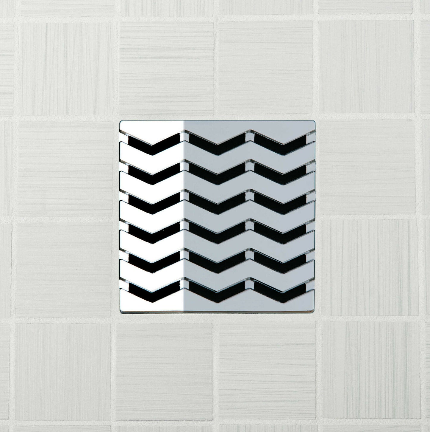 Ebbe E4816 Trend Polished Chrome Square Shower Drain And Rough-in Adapter Kit