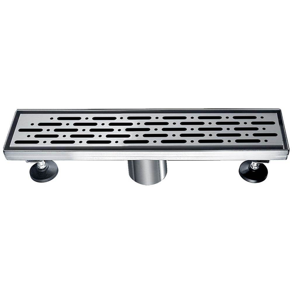 12 Inch Linear Drain with Adjustable Leveling Feet, Dawn USA LRO120304