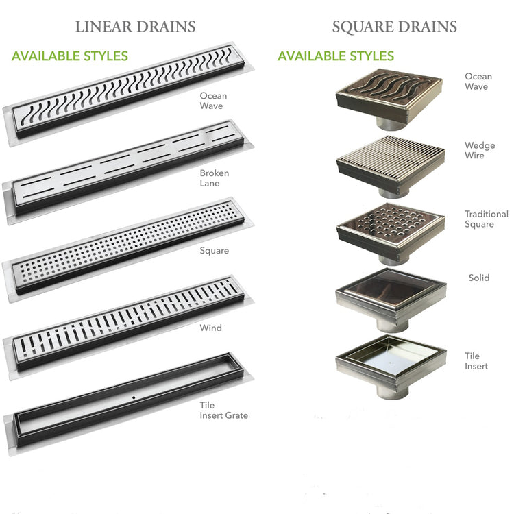 SereneDrains Premium Collection of Luxury Shower Drains – Shower Drains ...