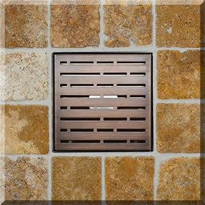SereneDrains Square Shower Drains With Hair Trap 
