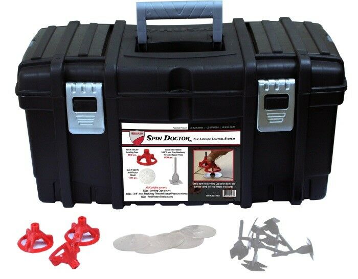 Spin Doctor PRO Tile Leveling System Kit for Shower Tile Installation