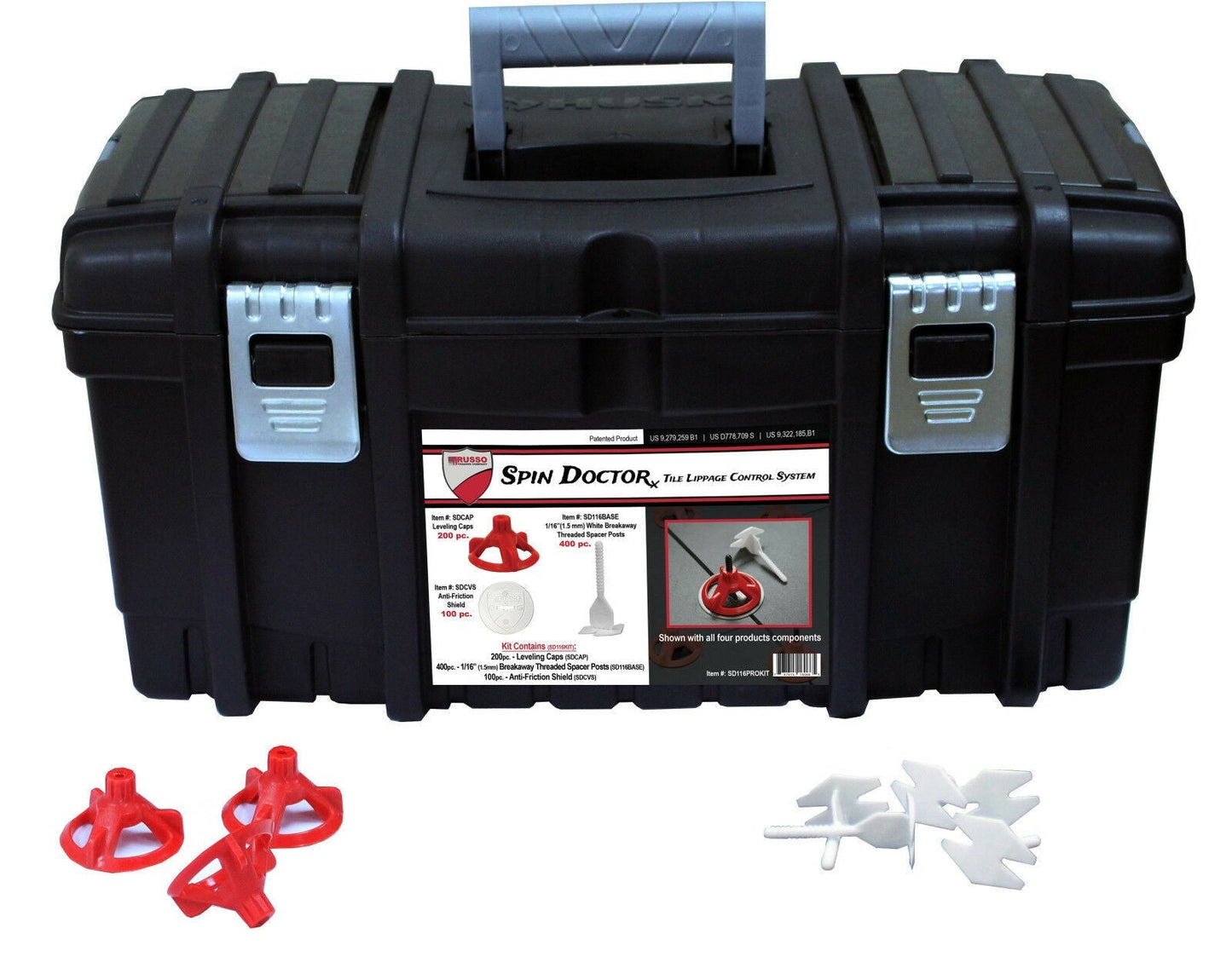 Spin Doctor PRO Tile Leveling System Kit for Shower Tile Installation