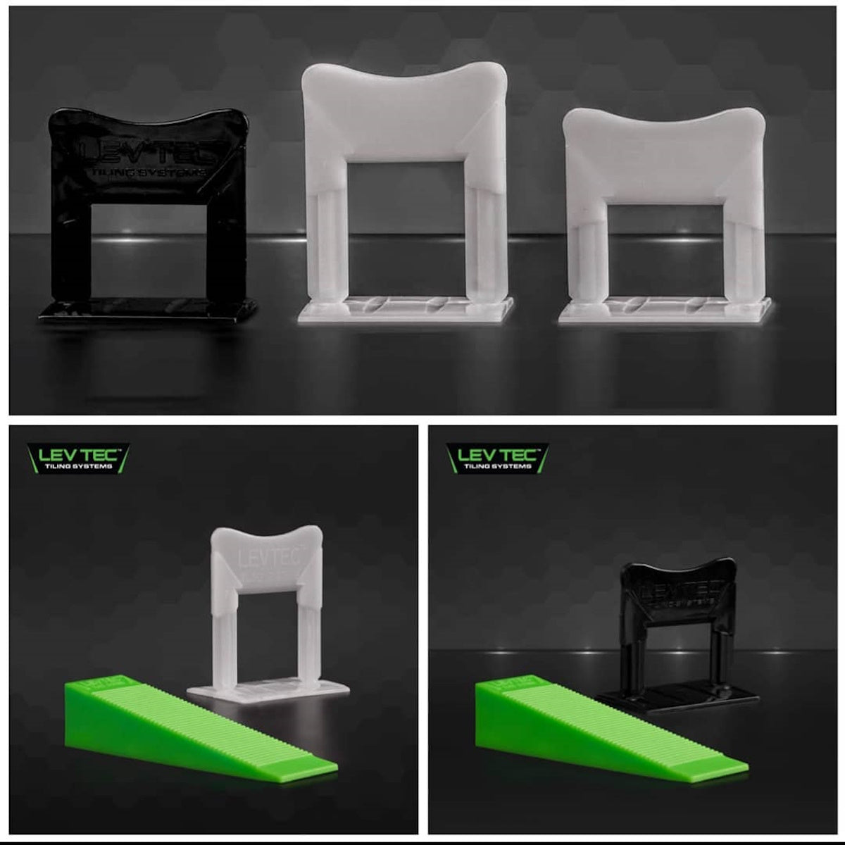 LevTec Tile Leveling Clips – 2000 Bulk Pack for Professional Shower Tile Installation