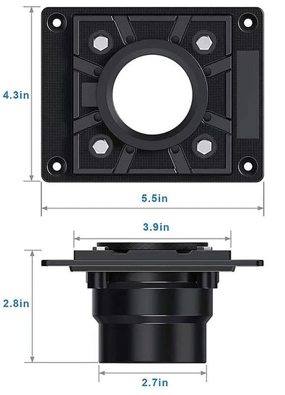 16 Inch Offset Linear Shower Drain, Full Shower Drain Assembly Kit