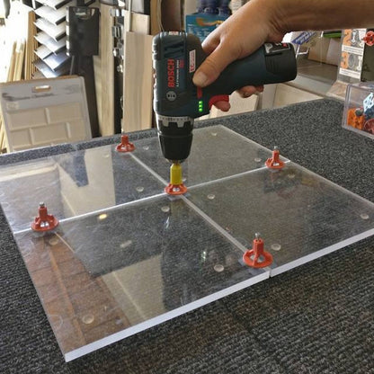 Tile Leveling System for Shower Walls PRO 800-Piece Grid Kit, Covers 570 Sq. Ft
