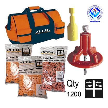 Best Tile Leveling System for Shower – ATR PRO 1200-Piece Grid  Layout Kit