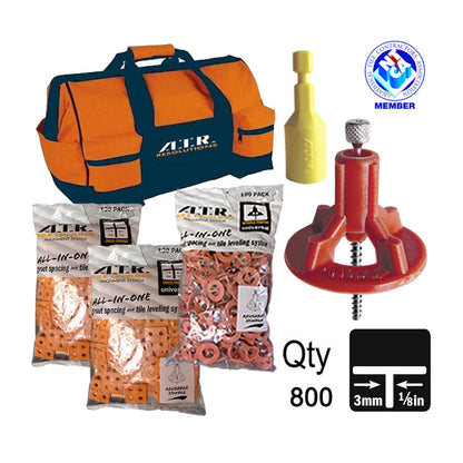 Tile Leveling System 800-Piece Offset Brick Kit, Covers 570 Sq. Ft. for Shower & Bathroom Tile