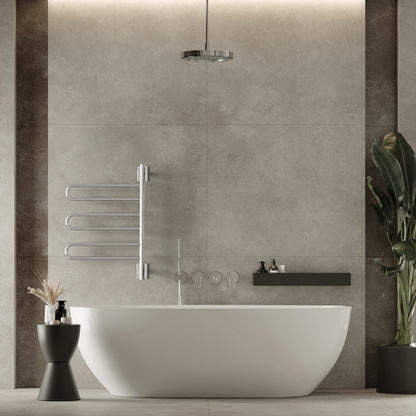 Swivel Towel Warmer, Amba SL3 Heated Towel Rack with Rotating Bars, Plug-In or Hardwired