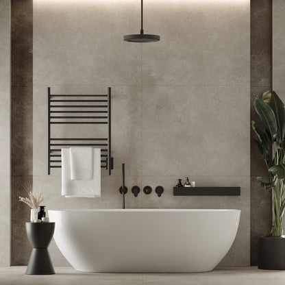 Amba Cape Straight Towel Warmer, 12 Bars, Plug-In or Hardwired, W 23" H 31.5"