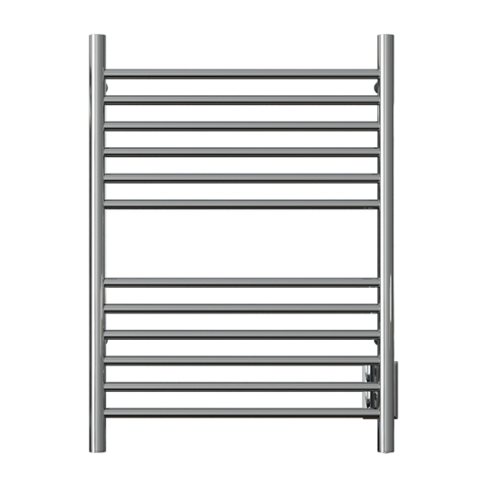 Amba Cape Straight Towel Warmer, 12 Bars, Plug-In or Hardwired, W 23" H 31.5"