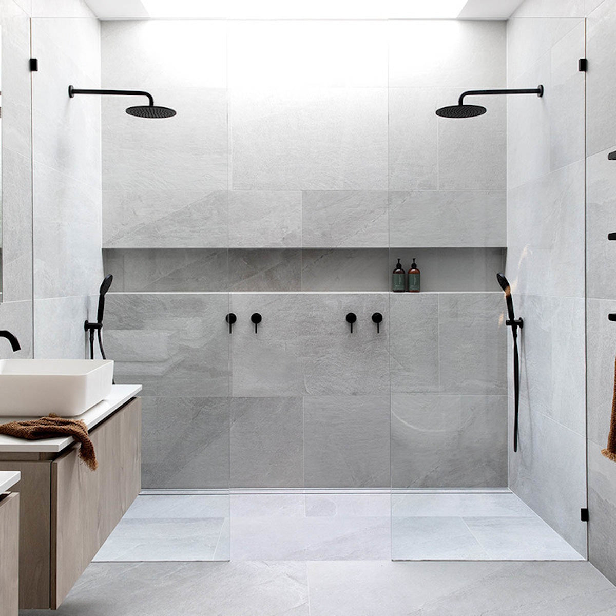 Custom Length Linear Shower Drain, Tile Insert Drains