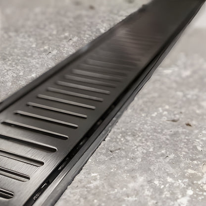 Custom Linear Shower Drain, Lauxes Grates NeXT Generation Decorative Drains, 2ft