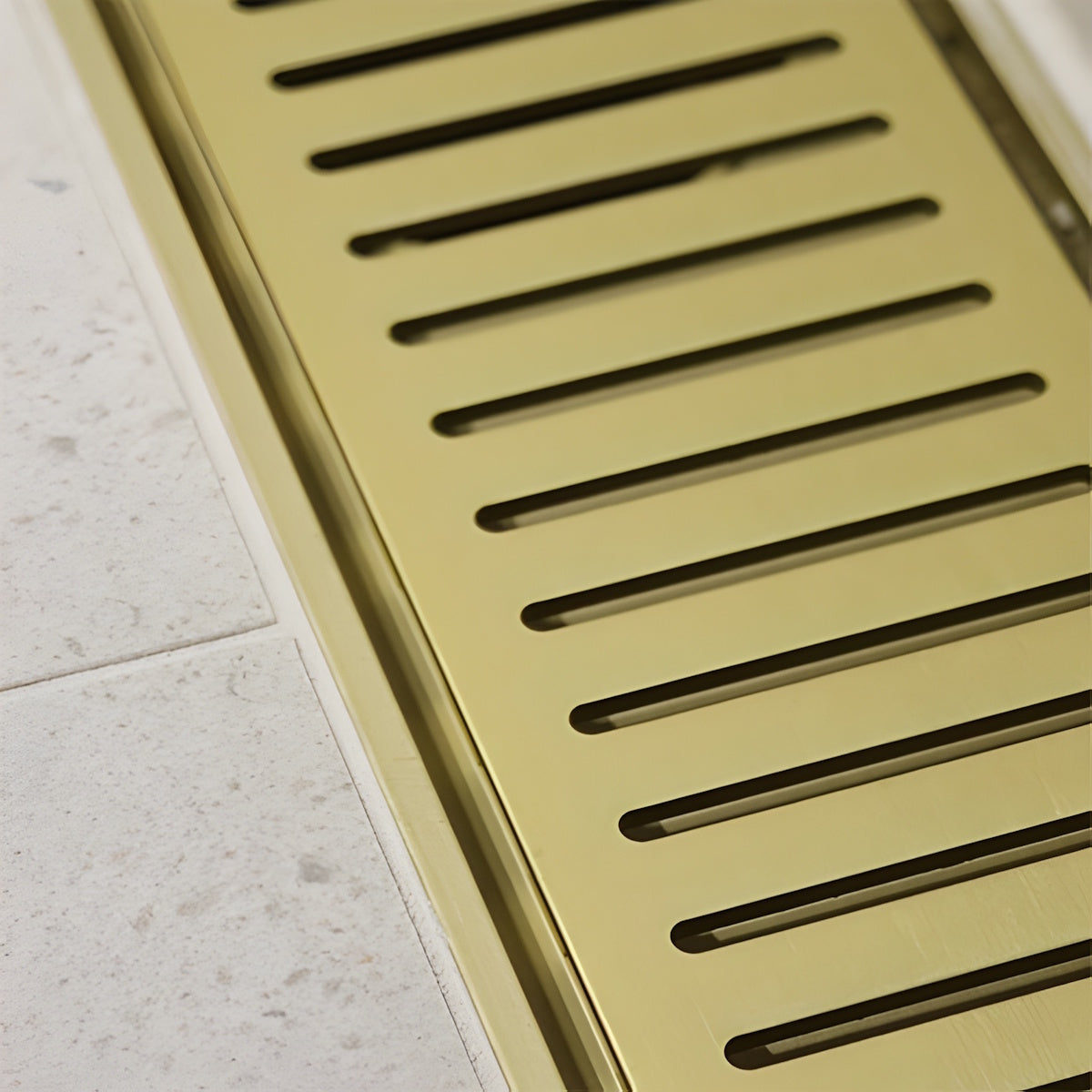 Custom Linear Shower Drain, Lauxes Grates NeXT Generation Decorative Drains, 2ft