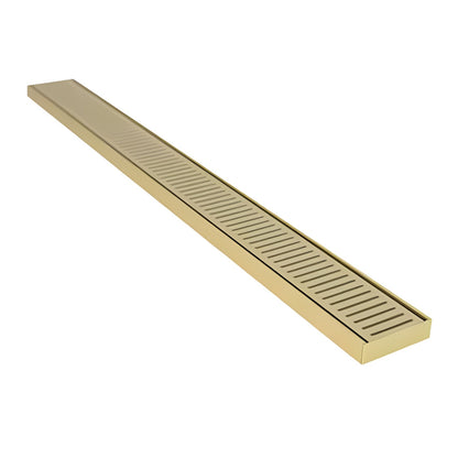 Custom Linear Shower Drain, Lauxes Grates NeXT Generation Decorative Drains, 2ft