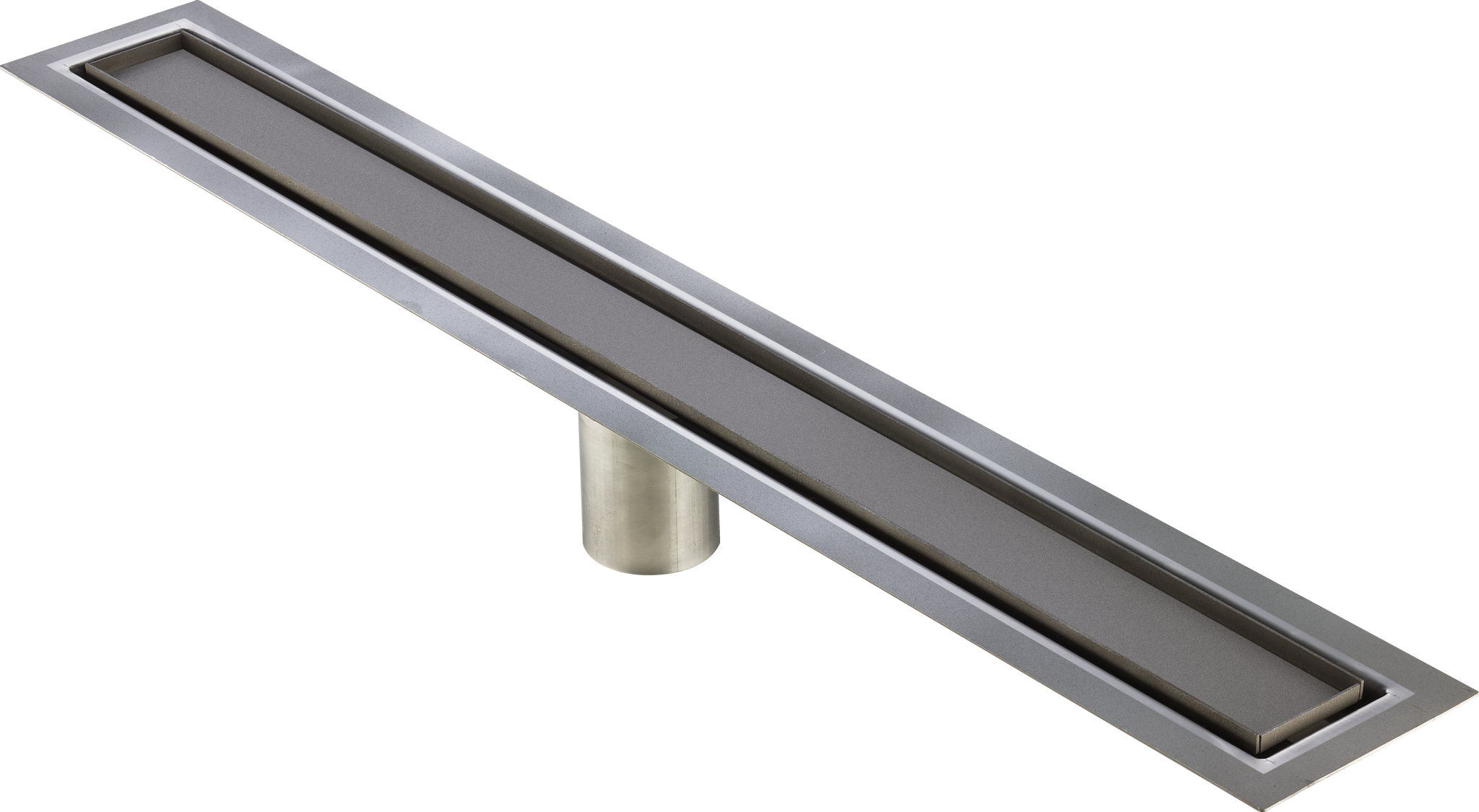 41 Inch Tile-in Linear Shower Drain Brushed Stainless Steel, Drains Unlimited