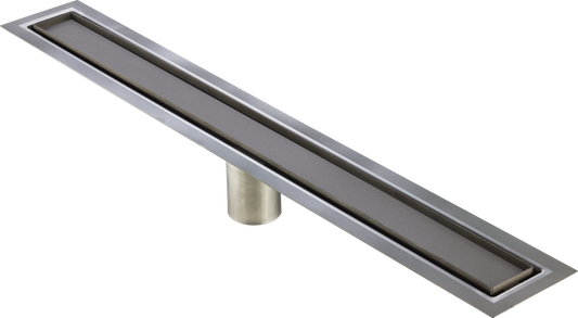 43 Inch Tile-in Linear Shower Drain Brushed Stainless Steel, Drains Unlimited