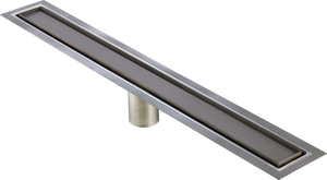 71 Inch Tile-in Linear Shower Drain Brushed Stainless Steel, Drains Unlimited