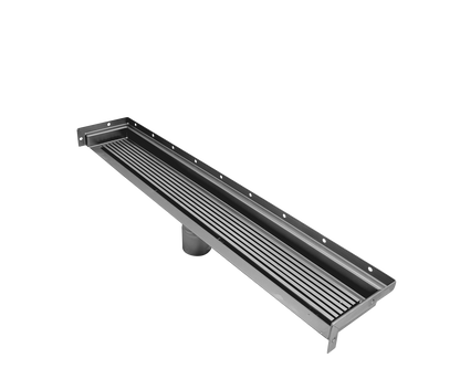 Drains Unlimited 66 Inch Wall-to-Wall Linear Shower Drain, Polished Wedgewire Design