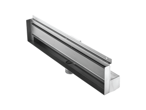 Wall to Wall Recessed Linear Drain, 47 Inch Tile-in Wall Drain, Flange Design