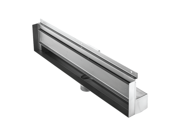 43 Inch Wall Recessed Tile-in Linear Drain, Wall to Wall Flange Design