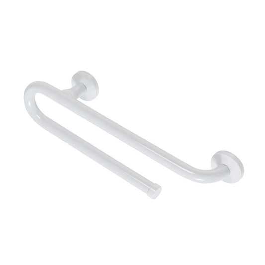 Vinyl-Coated Combination Grab Bar and Towel Holder for Bathroom Safety
