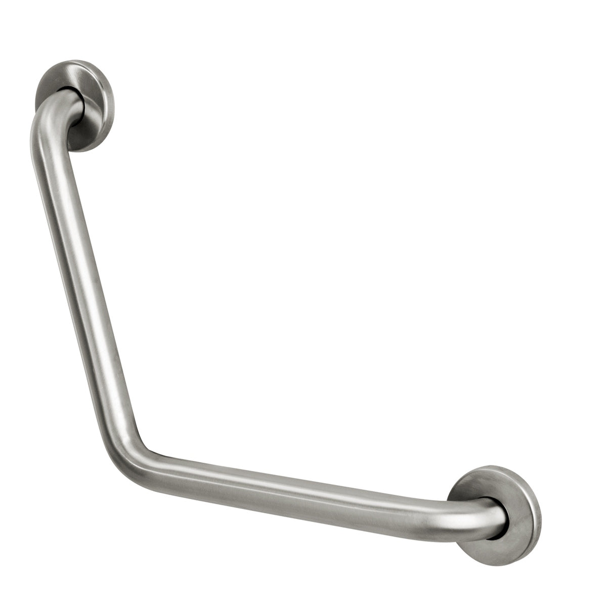 110 Degree Grab Bar, Stainless Steel, ADA Compliant, Brushed Finish, 12" x 12"