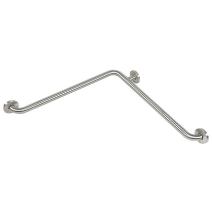 Corner Grab Bar, Two-Wall Grab Bar, Satin Finish – 24" x 24" or 24" x 36"