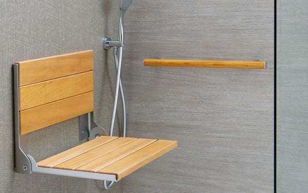 Shower Seat, Folding Shower Seat with Backrest, Ponte Giulio G56UHS13