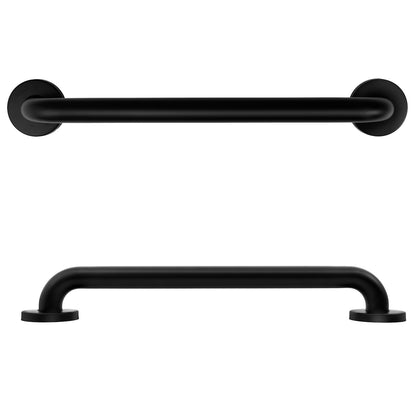 30 Inch Matte Black ADA Shower Grab Bars for Safety