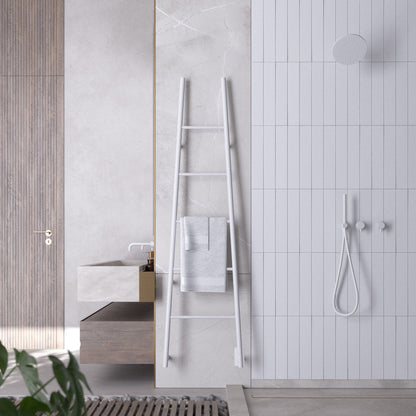 Large Towel Rack, Amba Jeeves A Ladder Towel Warmer, Hardwired, 5 Bars
