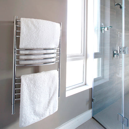 Amba Jeeves C Curved Towel Warmer, Hardwired, 13 Bars, W 21" H 36"